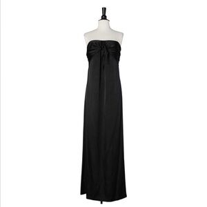 Heritage Black Silk Bustier Evening Dress